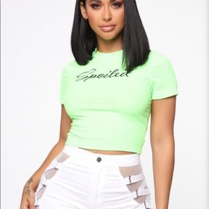 “Spoiled” Crop Top